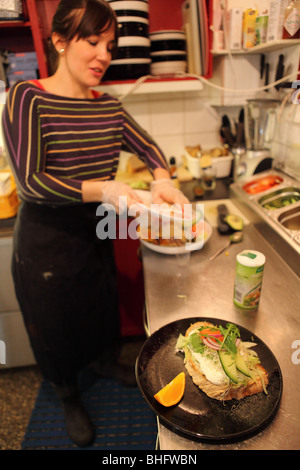 Stoccolma Svezia Scandinavia Louie Louie cafe Foto Stock