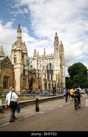 Street View di King's College, Università di Cambridge Foto Stock