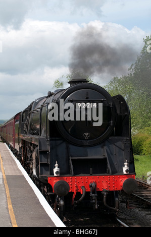 Vapore e treni diesel a Swanwick Junction Butterley ferrovia Midland centro nel Derbyshire, Inghilterra Foto Stock