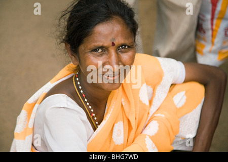 Donna di mysore india Foto Stock