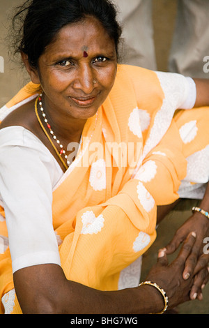 Donna di mysore india Foto Stock