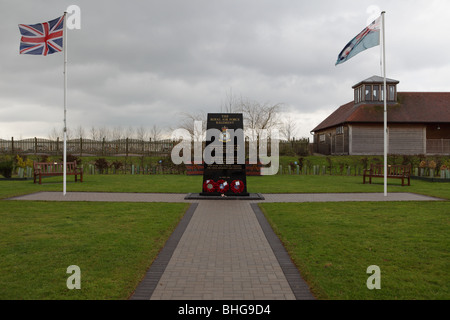 Il Royal Air Force Memorial reggimento,situato presso il National Memorial Arboretum in Staffordshire,Inghilterra. Foto Stock