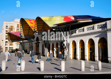 Mercat de Santa Caterina, Barcellona, Spagna Foto Stock