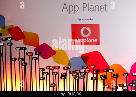 Il Mobile World Congress 2010 riunisce gli sviluppi più recenti nel settore wireless. Foto Stock