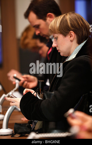 Il Mobile World Congress 2010 riunisce gli sviluppi più recenti nel settore wireless. Foto Stock