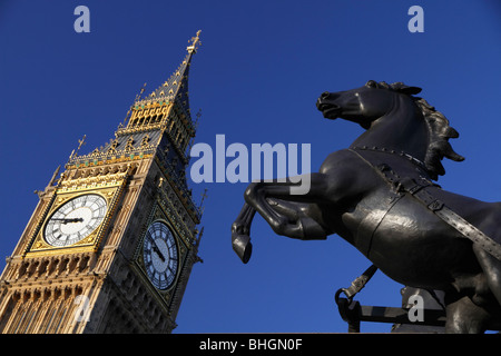 Statua di Boudicea, Londra Waterloo 7 Foto Stock