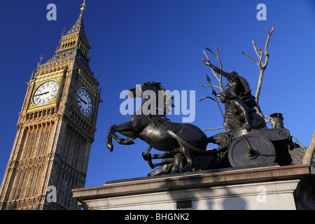 Statua di Boudicea, Londra Waterloo 6 Foto Stock