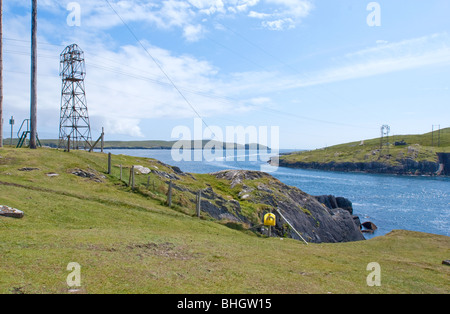 Una vista operata in corrispondenza Ballaghboy, vicino Dursey Island, nella contea di Cork, Irlanda Foto Stock