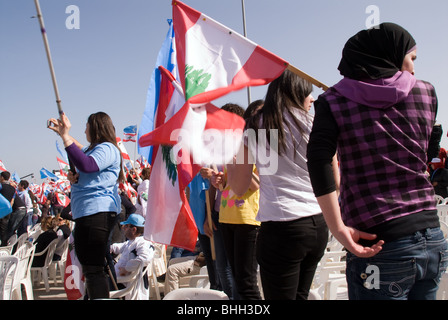 14 febbraio 2010 Beirut Libano Rafic Hariri El amanti Foto Stock