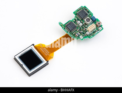 0.7' size micro display a colori a schermo LCD Foto Stock