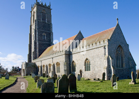 Chiesa Parrocchiale della Santissima Trinità e tutti i santi, Winterton-on-Sea, Norfolk GB UK Foto Stock