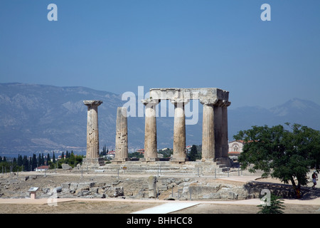 Antica Corinto Pelponnese Grecia Foto Stock