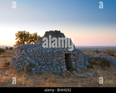 Trullo casa a Lama di Luna, Puglia, Italia Foto Stock