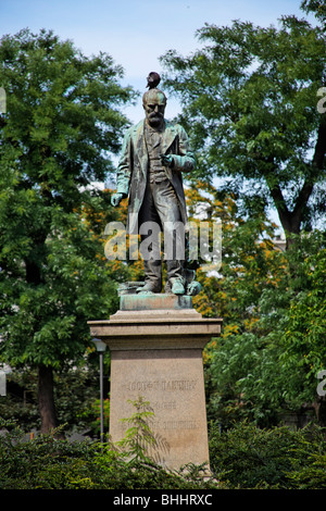 Jovan Cvijic, Statua in studenti park, Belgrado, Serbia Foto Stock