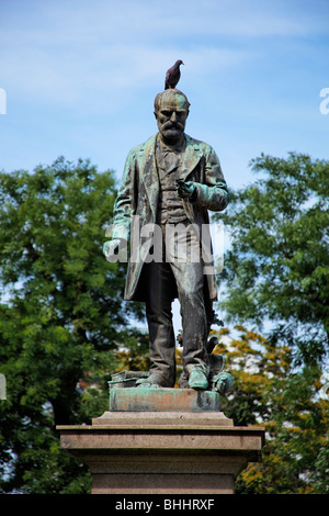 Jovan Cvijic, Statua in studenti park, Belgrado, Serbia Foto Stock