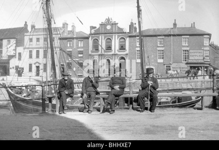 Quay, Bridgwater, Somerset, c1905. Artista: Cecil Sharp Foto Stock