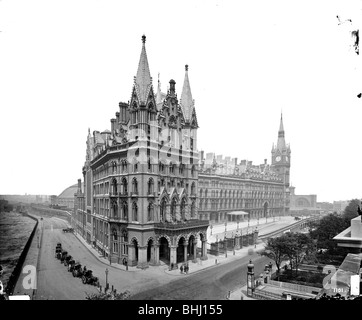 St Pancras Hotel (Midland Grand Hotel), Camden, London. Artista: Bedford Lemere e azienda Foto Stock