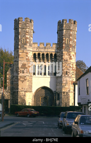 Il cimitero di gate, St Augustine's Abbey, Canterbury, nel Kent, 1996. Artista: J Bailey Foto Stock