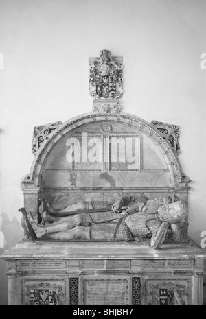 Un Monumento in tutti i Santi' Church, Bisham, Berkshire, 1964. Artista: Laurence Goldman Foto Stock