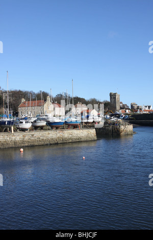 Dysart harbour fife scozia gennaio 2010 Foto Stock