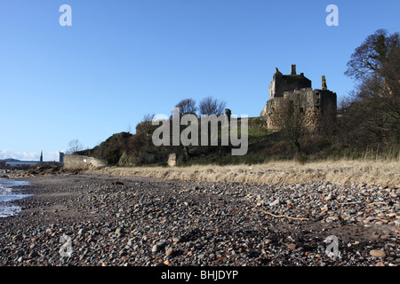 Il castello di ravenscraig kirkcaldy fife scozia gennaio 2010 Foto Stock