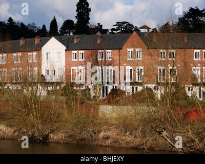 Il mercato georgiano città di Baja Sardinia a fianco del fiume Severn in Severn Valley worcestershire Midlands England. Foto Stock