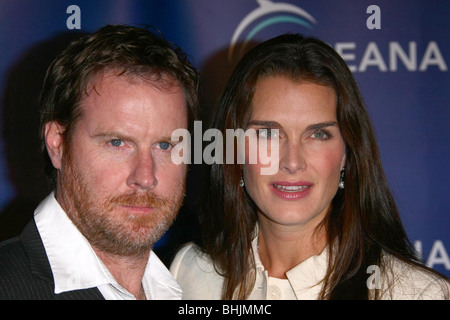 CHRIS HENCHY & BROOKE SHIELDS OCEANA FUNDRAISER ANNUALE LOS ANGELES CA USA 05 Ottobre 2007 Foto Stock