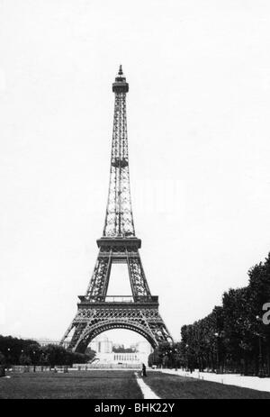 Geografia / viaggio, Francia, Parigi, Torre Eiffel, vista, 1930s, , Foto Stock