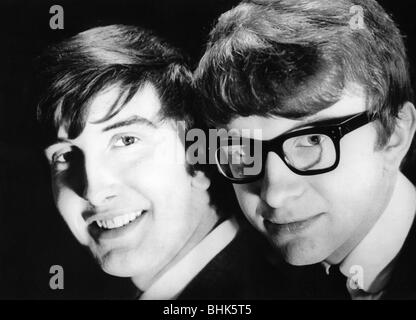 Peter and Gordon, gruppo musicale britannico (pop), 1964 - 1968, Gordon Waller (4.6.1945 - 17.6.2009), Peter Asher (* 22.6.1944), doppio ritratto, metà di 1960s, Foto Stock