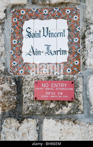 Israele, Gerusalemme, Ein Kerem Foto Stock