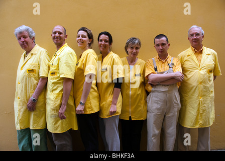 Conduzione familiare e fabbrica di pasta alimentare in Lari, Italia: Martelli Famiglia di pastai Foto Stock