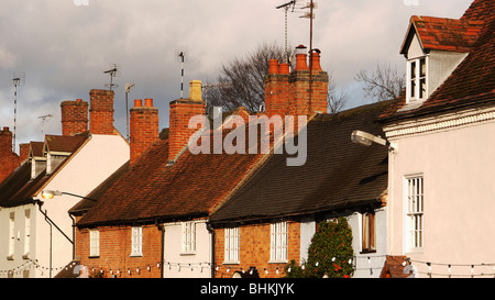 La high street a Henley in Arden village warwickshire England Regno Unito Foto Stock