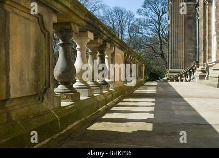 Terrazza nella parte anteriore del Duff House, Banff Foto Stock