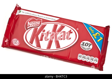 Confezione da sei a due dita Kit Kat biscotti Foto Stock