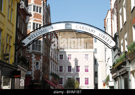 Ingresso a Carnaby Street, Londra Foto Stock