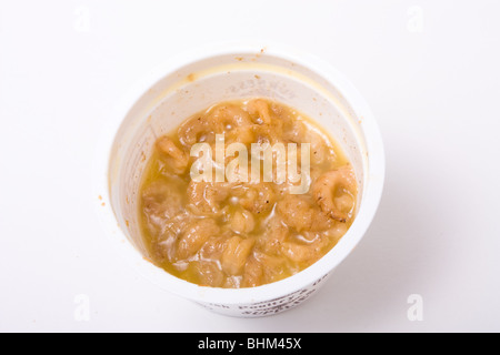 Inglese delicatezza di Morecambe bay potted brown gamberetti nel burro sul pane tostato. Foto Stock