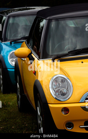 La Gran Bretagna è best loved cresciuto in casa auto, mini, è avente il suo cinquantesimo compleanno festeggiato con un fine settimana di azione motorsport Foto Stock