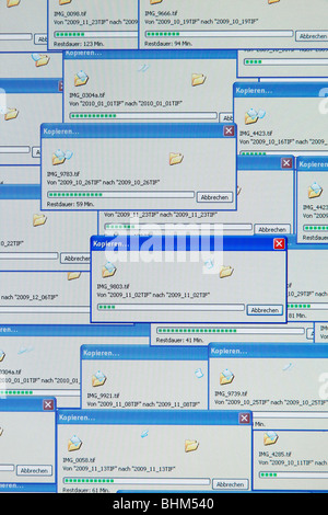 Consente di copiare le immagini in Windows (in lingua tedesca) Foto Stock