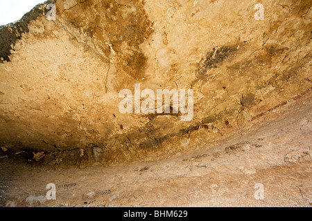 Destino Bell'Allegato arte rock Seminole Canyon Texas USA Foto Stock