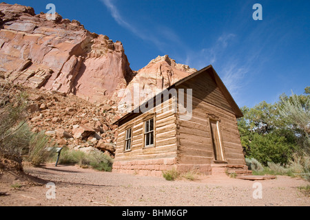 Scuola di Fruita a Capitol Reef National Park nello Utah. Foto Stock