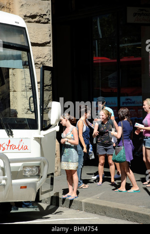 Lunga distanza servizio pullman Foto Stock