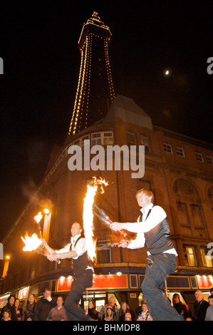 Riscaldare le strade evento tenutosi a Blackpool Foto Stock