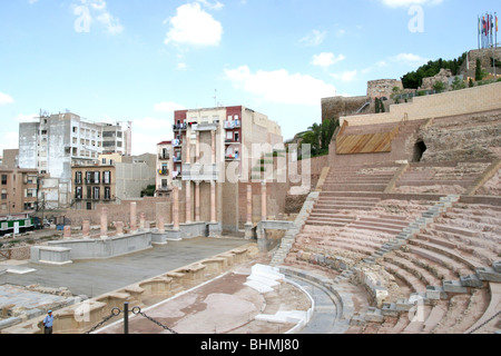 Cartagena dell Anfiteatro romano, Murcia Spagna Foto Stock