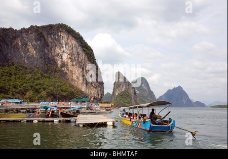 Paese musulmano su Panyee Island Foto Stock