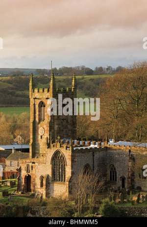 St Giles Church, Hartington, Peak District, Derbyshire Foto Stock