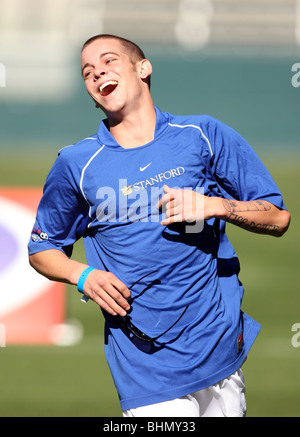 RYAN SHECKLER 2009 Mia Hamm & NOMAR GARCIAPARRA CELEBRITY SOCCER CHALLENGE CARSON LOS ANGELES CA USA 17 Gennaio 2009 Foto Stock