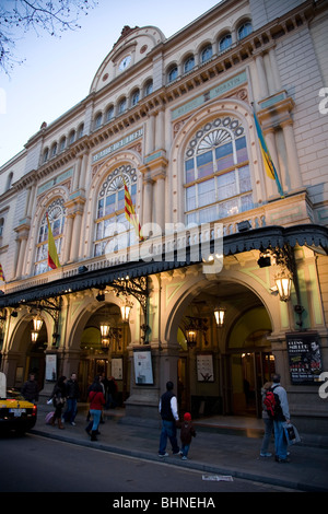 Gran Teatre del Liceu - Opera House sulla Ramblas - Barcellona Foto Stock