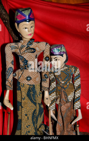 Indonesia marionette marionette Bali bambole show Foto Stock