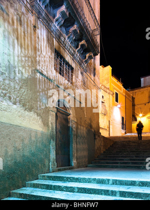 La Cattedrale di San Giovanni Battista è il principale monumento di Ragusa Superiore. Foto Stock