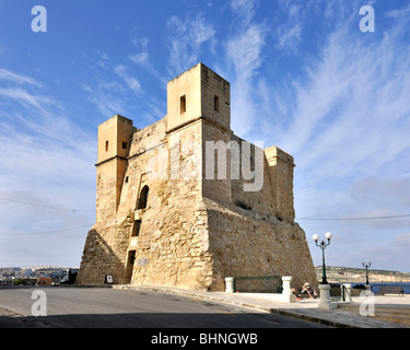 1609 La Torre di Wignacourt, St Pauls Bay Malta Foto Stock